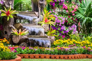 waterfall landscape garden